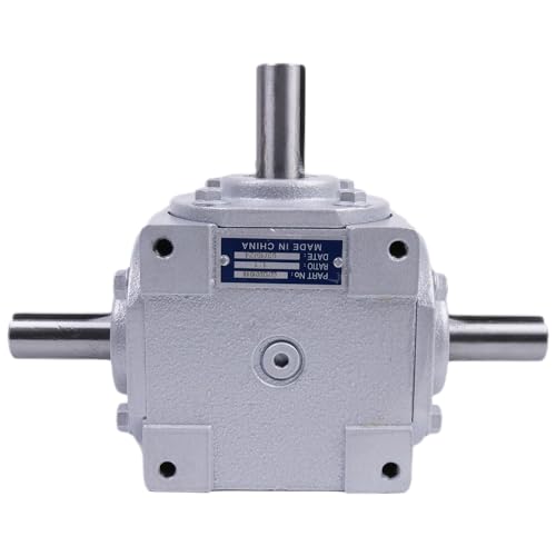 40 HP Right Angle Bevel Gearbox with Three 1" Keyed Shafts 1:1 1800 Max RPM