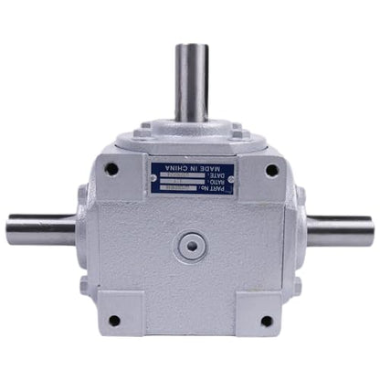 40 HP Right Angle Bevel Gearbox with Three 1" Keyed Shafts 1:1 1800 Max RPM