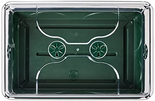 EarlyGrow 93774 Domed Propagator, 1 Height Extender, Green - size: 1 Side Extender with no Clip Set