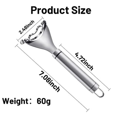 2PCS Corn Peeler, Magic Corn Stripper for Corn on the Cob Remover Tool,Stainless Steel Corn Planer Cutter Thresher Peeler, Corn Thresher with Hand Protect