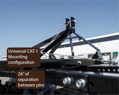Impact Implements® 72" Disc Plow 3-Point Attachment for Cat-1 Tractors - size: CAT 1 Disc Plow