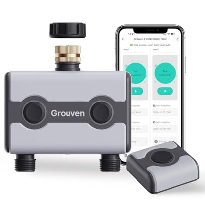 WiFi Sprinkler Timer 2 Outlet APP Control via 2.4Ghz for Garden - style: WIFI 2 outlets