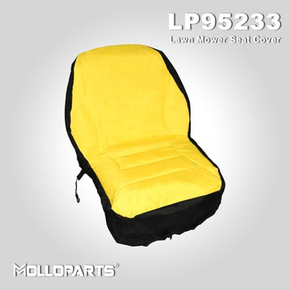 LP95233 Large Seat Cover Cushioned Seat Back Up to 18 High Compatible with John Deere Compact Utility Tractor 1023E 3R 3E 4M & 2305 2320 2520 2720 4105 Series, Oxford 300D Fabric