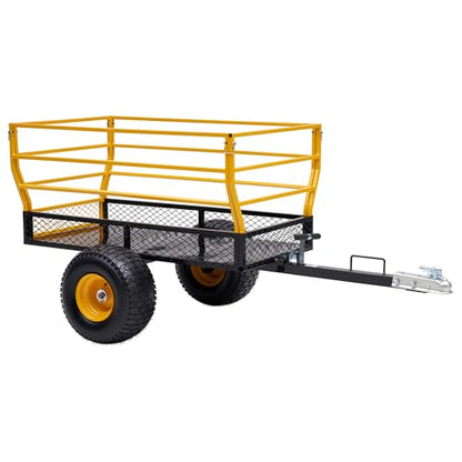 Jocisland 1800 LBS Tow Behind Dump Cart, Heavy-Duty Utility Trailer