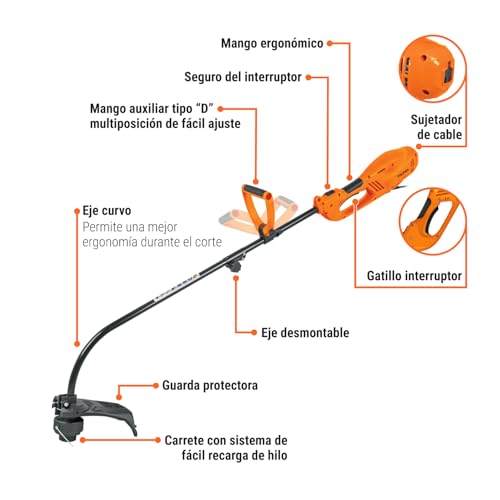 Brushcutter power 1000 W, 14 'of handle cut' D '