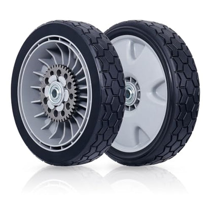 CheeMuii 2PCS 9" HRX217 Lawn Mower Rear Wheels Fit for Honda HRX217 Mower | 9" Lawn Mower Back Wheel Compatible with Honda HRX217 Lawn Mower Replace for 42710-VH7-010ZA 42710-VH7-010ZB 42710-VH7-000ZA - color: Grey-9IN-2REAR(HRX217)
