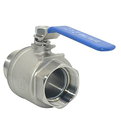DAN SPEED 2 Inch Male x Female NPT Ball Valve S304 Stainless Steel,Full Port Heavy Duty for Water, Oil, and Gas,1000WOG (2 inch) - size: 2 Inch