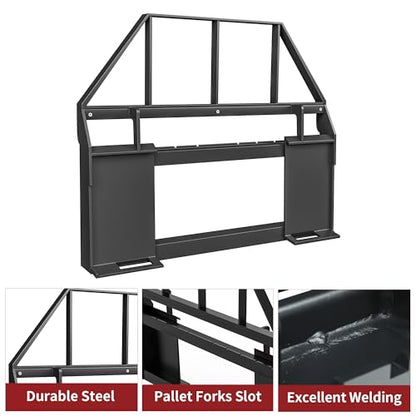 YITAMOTOR 4000lbs Pallet Fork Frame, 45" for Skid Steer Loaders Tractors