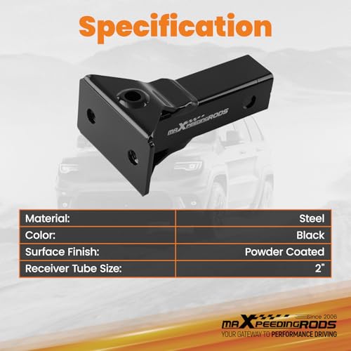 maXpeedingrods Sleeve Hitch Adapter, 2" Receiver, for Sub-Compact Tractors with 3-Point Hitch Systems & Standard 2" Trailer Hitch Receivers