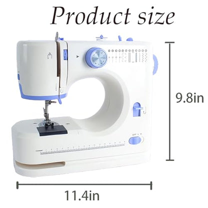 Sewing Machine for Beginners with 12 Built-in Stitches Small Sewing Machines with Accessory Kit, Mini Sewing Machine 2 Speed(High-Low Speeds)