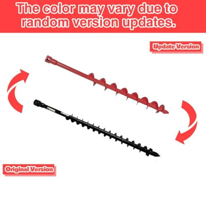 GardenTrax Earth Auger Spiral Drill Bit 3” x 36”, Post Hole Digger with 7/8" Drive Drill - size: 3"