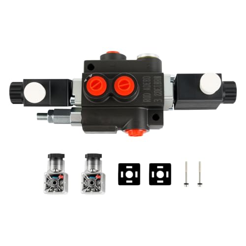 1-Spool 12V DC Hydraulic Solenoid Control Valve, 13 GPM, 3600 PSI