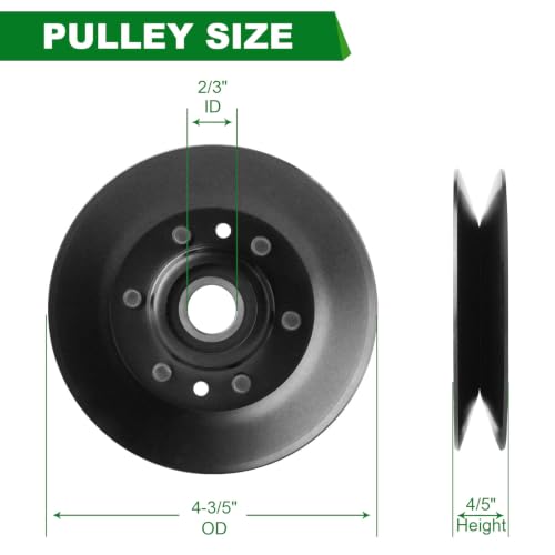 Spindle Pulley AM38171 AM103542 AM32369 M44193 Fits John Deere 160 41 212 332 330 316 317 420 430 Rotary Mower - color: AM38171 AM103542 AM32369 M44193