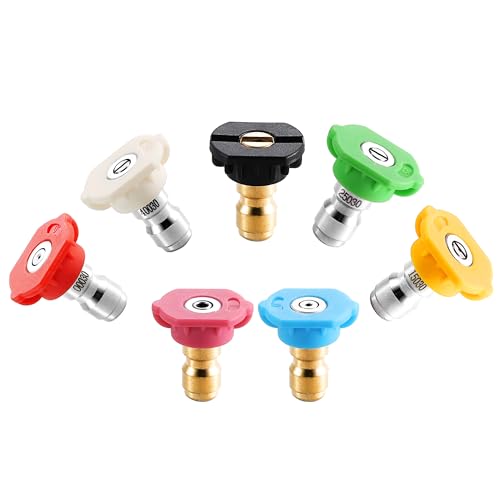 Tool Daily Pressure Washer Nozzle Tips, Multiple Degrees, 3.0 GPM, 7 Pack - size: Orifice 3.0-7 pack