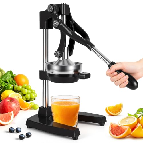 Black Cast Iron Juicer for Bartenders & Health Enthusiasts - color: black