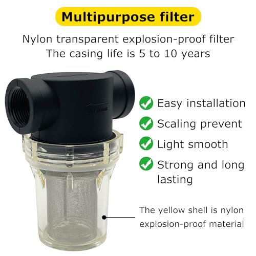 3/4" Female NPT in-Line Strainer with 40 mesh Stainless Steel Filter Screen - size: 3/4“ 40 Mesh