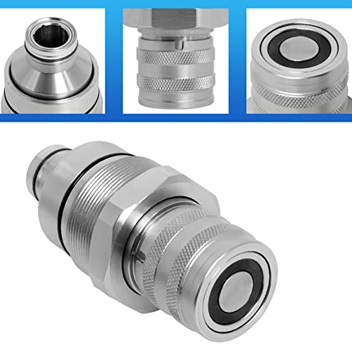 7246802 Female Flat Face Hydraulic Quick Coupler Compatible with Bobcat - size: 7246802 AT406475 Female