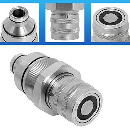 7246802 Female Flat Face Hydraulic Quick Coupler Compatible with Bobcat - size: 7246802 AT406475 Female
