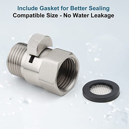 Midanya G1/2" Water Flow Control Shower Shut Off Valve,Brushed Nickel - color: Nickel