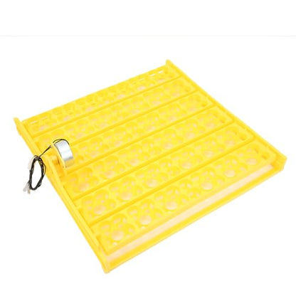 Akozon 156pcs Fully Automatic Egg Incubator Tray Durable Plastic Egg Turner for Chicken, Duck, and Quail (110V)
