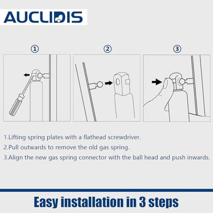 C16-23070 13 inch 28lb/125N Gas Strut Shock Spring Lift Support for Leer ATC Camper Shell Truck Topper Cap Canopy Door Windows Toolbox Snugtop Replacement Parts, C1623070, Set of 2 by AUCLIDIS - size: 13in/28lb