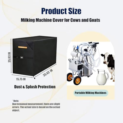 Milking Machine Cover for Cows and Goats, 35.4”x15.8”x35.8”