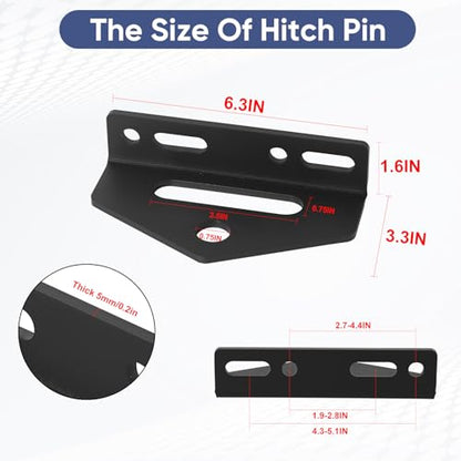 Universal Heavy Duty Zero Turn Trailer Hitch, 1/2" Hitch Pin Included - size: Lawn Mower Hitch