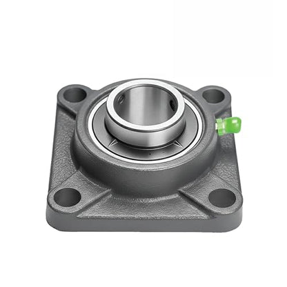 UCF206-20 Pillow Block Bearing – 1.25" inch Bore 4-Bolt Flange Mounted Ball Bearing Unit, Cast Iron Housing, Self-Aligning, Pre-Lubricated Insert for Industrial, Agricultural & Mechanical Equipment - style: UCF206-20