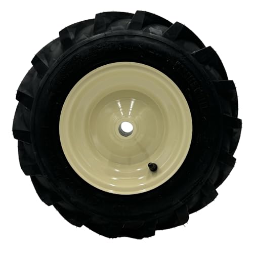 4.80x4-8 Tiller Wheel - 1" Axle - Compatible with Cub Cadet, Troy-Bilt