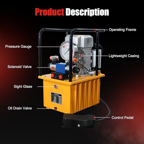 Electric Hydraulic Pump Double Acting 10000 PSI 8L Hydraulic Power Pack