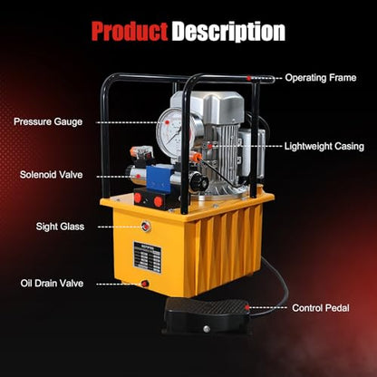 Electric Hydraulic Pump Double Acting 10000 PSI 8L Hydraulic Power Pack