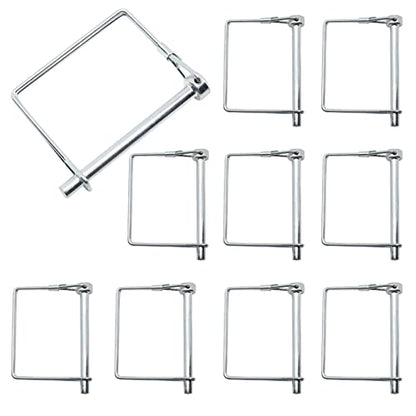Hitch Pin Lock, Trailer Coupler Hitch Locking Pin Diameter 1/4 Inch x 3 Inch (10 Pcs)