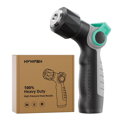 Metal Garden Hose Nozzle, Heavy Duty Water Hose Nozzle (Black) - color: Black