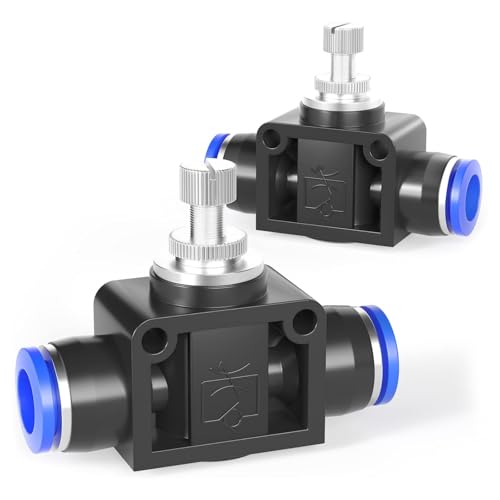 TAILONZ 8mm SCF-8 Flow Control Valve 5pcs - size: 8mm/Blue/5PCS