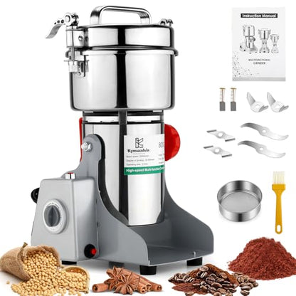 Electric Grain Mill Grinder-2500g 110V 3500W 270°swing(2500g) - size: 2500g