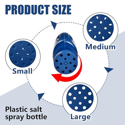 ZXJ Handheld Seed Shaker – Hand Spreader - 90oz Capacity Multi-Purpose Spreader for Fertilizer, Grass Seed, Ice Melt & Lawn Care - Blue - color: Blue