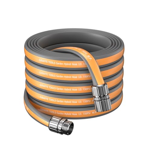 Giraffe Tools 75FT Garden Hose Lay Flat Lightweight Flexible Water Hose - size: 75FT