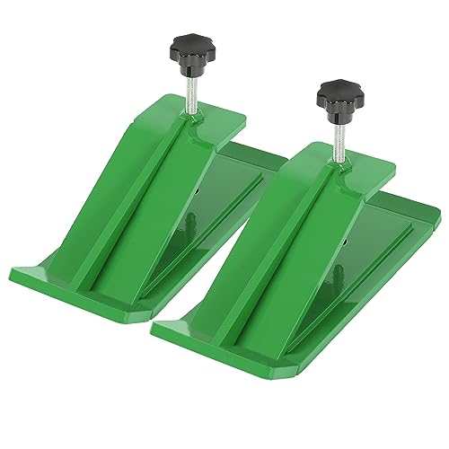 KUAFU Pair Tractor Bucket Protector Compatible with Loaders Powder Coated Heavy Duty Steel Green Durable - color: Green