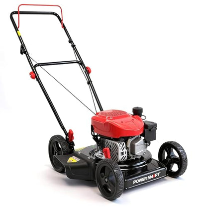 PowerSmart 18-inch 144cc Gas Lawn Mower, Push Mower with Side-Discharge - size: 18-inch