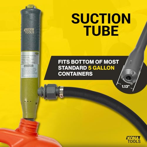 KTEP01MR Battery Powered Fuel Transfer Stick Pump - style: Manual Nozzle/ Rubber Hose