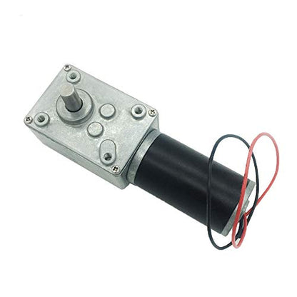 BRINGSMART 12V 5rpm DC Worm Gear Motor Self-Locking Mini Engine Turbine - size: 12V 5rpm