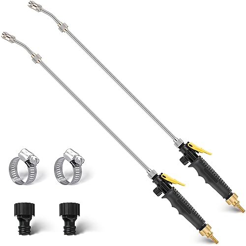 Saillong 2 Pack 29" Adjustable Sprayer Wand, Shut Off Valve