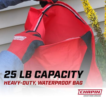 Chapin 84700A 25-Pound Professional Handheld Bag Seed spreader with Waterproof Bag, Enclosed Gears, Rear Baffle, Adjustable Shoulder Strap and Multiple Spread Options, Red - size: 1-Pack