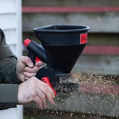 Brinly 5lb. All-Season Handheld Spreader with Easy-Fill Design for Seed, Ice Melt, & Fertilizer