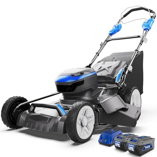 Wild Badger Power 40V 21-in Cordless Self-Propelled Lawn Mower, 2 Batteries - style: 40V 21" Self Propelled
