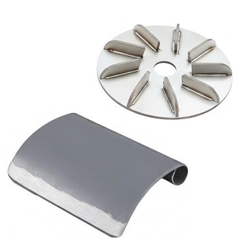 Professional 2-in-1 Pig Hair Removal Kit, 4Inch Angle Grinder Scraper Disc & Ergonomic Hand Scraper, Stainless Steel Hog Dehairing Tools for Livestock Cleaning, Butchering & Hunting