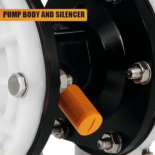 AODD Pump 1/2 Inch, 12 GPM Air Operated Diaphragm Pump Industrial Transfer