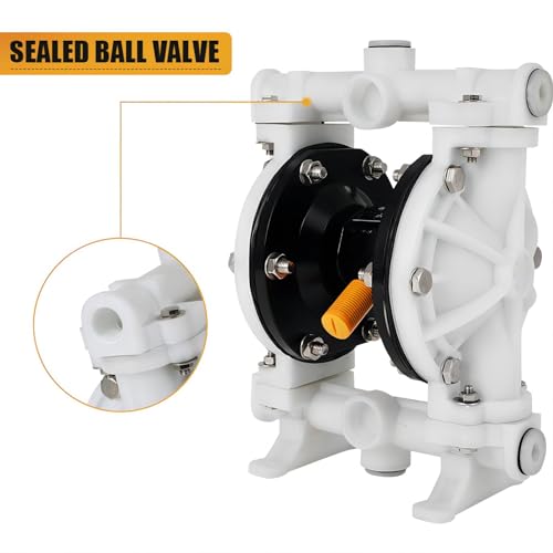 AODD Pump 1/2 Inch, 12 GPM Air Operated Diaphragm Pump Industrial Transfer