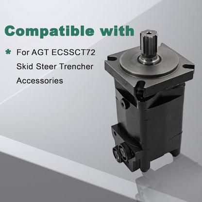 HMK-400 Hydraulic Motor Fit for AGT ECSSCT72 Trencher Skid Steer