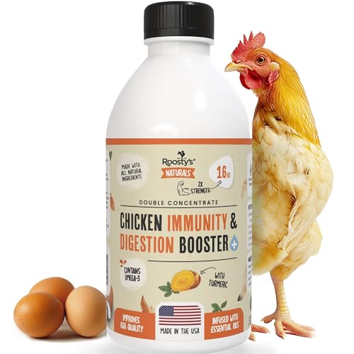 Roosty's Chicken Immunity & Digestion Booster, Omega-3 Vitamins, 16oz